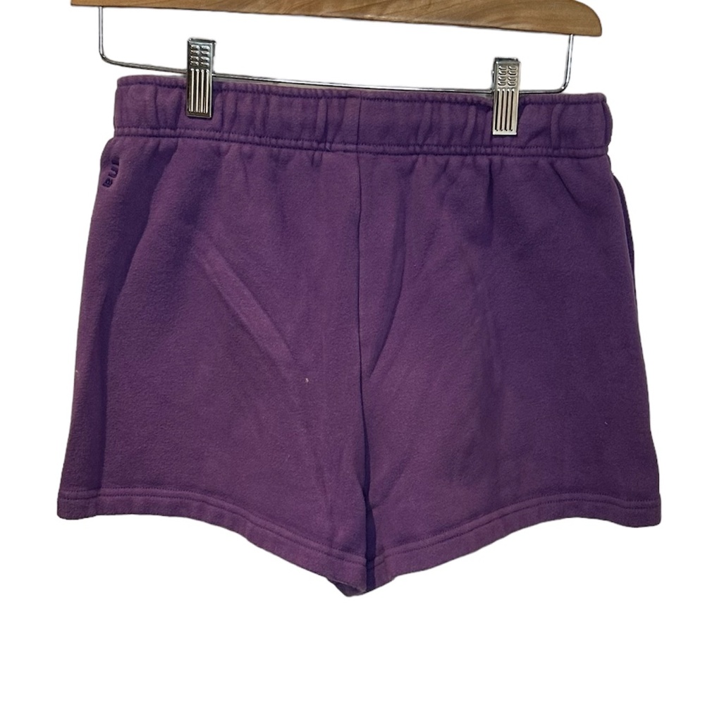 TNA Cozy Fleece High Rise Boyfriend 3" Shorts Purple Size Small